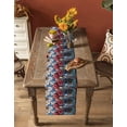 thumbnail image 4 of 4 of July Burlap Cotton Table Runner 13x60 Inches Long, Independence Day Flowers Retro Pastoral Painting Farmhouse Table Runners, Outdoor Dining Tablecloths Decor for Baby Shower/Party/Wedding, 4 of 6