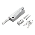 thumbnail image 1 of Cerradura de pestillo de puerta con resorte de aleación de zinc, resistente, impermeable, a prueba de óxido. Plata, 1 of 9