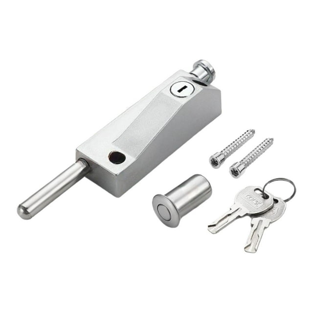 Siruishop Door Latch Lock 2 Keys Heavy-duty Spring Lock for Shop Commercial Use Toilet