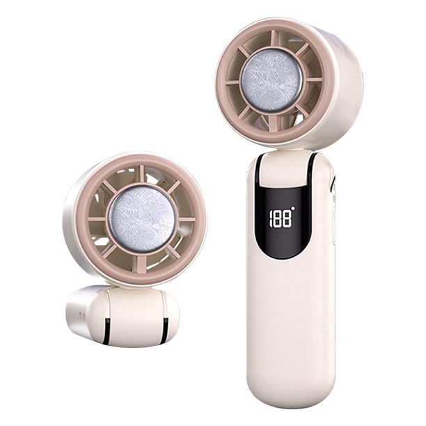 Mini Ventilador Portátil de Turbina de Refrigeración Termoeléctrica de Alta Velocidad Mini Ventilador Portátil, Ajustable a 100 Velocidades, Adecuado para Uso Al Aire Libre