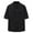 Black, variant on Aursykel 5XL Men's Big and Tall Shirt Casual Short Sleeve Shirts for Men Solid Color Button Down Tops with Pockets