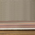 thumbnail image 3 of Pastel Turkish Area Rug, Vertically Striped Pattern Different Color Straight Lines Classic Old Fashioned, Soft Carpet for Living Room Decor with Distressed Look, 6.6' X 9.6', Cadet Blue, by Ambesonne, 3 of 4