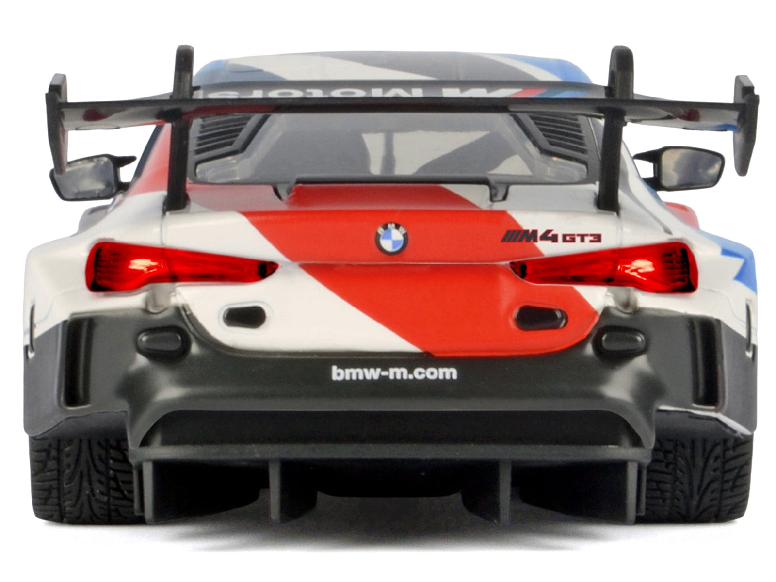 BMW M4 GT3 #1 White with Black, Blue and Red Graphics "GT Racing" Series 1/24 Diecast Model Car by Motormax