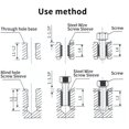 thumbnail image 4 of 60 Pcs Kit de Réparation de Filetage en Acier Inoxydable avec M3 M4 M5 M6 M8 M10 M12, 4 of 6