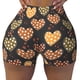 thumbnail image 2 of Fotbe Heart Shorts Sin Costuras – Shorts Deportivos de Cintura Alta para Mujer, Elásticos para Gimnasio, Yoga, Running o Ciclismo-Large, 2 of 8