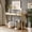Gold+Silver, variant on Atumcto 48" Modern Vintage Mirrored Console Table with Wood Grain & Carved Edge, Decorative Entryway Accent Sofa Table for Home Living Room & Hallway