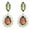 a, variant on QIQUWOHUL Long Full Rhinestone Teardrop Crystal Dangle Chandelier Drop Earrings Fashion Jewelry(six Color)
