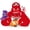 Lobster-Red, variant on Tezituor 6Pcs Platypus Stuffed Animal 21.7" Realistic Stuffed Platypus with 3 Babies and 2 Eggs Plush Toy