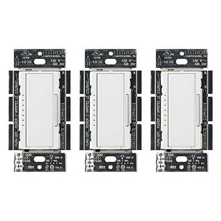 Lutron MACL-153M-WH-3 White Maestro C.L Dimmer S (3 Pack) | for Dimmable LED, Halogen & Incandescent Bulbs, Single-Pole or Multi-Location | MACL-153M-WH
