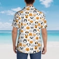 thumbnail image 6 of Haiem Dog Faces Printed Hawaiian Shirt for Men - Men’s Casual Beach Summer Shirts - Stretch Fabric with Modern Fit-XX-Large, 6 of 9
