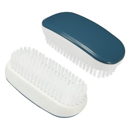 

Uxcell PBT Bristles Handheld Shoes Sneakers Clothes Cleaning Brush Blue 2 Pack