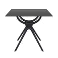 thumbnail image 3 of Compamia Siesta Air Table à Manger Carré de 31 Pouces en Noir, 3 of 8