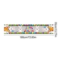 thumbnail image 3 of Dvkptbk Happy Easter Table Runner Spring Holiday Centerpiece Floral Eggs Bunny Kitchen Dining Table Decoration for Home Party Decor, 3 of 6