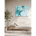 thumbnail image 5 of Marble Turquoise Wall Art for Living Room,Canvas Picture Wall Decor for Bathroom Bedroom,Abstract Nature Cracks Silver Wavy Painting Artwork for Office Kitchen Hallway Dining Room Home Decor 12"x16", 5 of 8