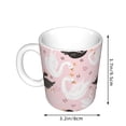 thumbnail image 2 of Disketp Swan And Flowers2 Large Coffee Mug with Handle Tea Cup Novelty Coffee Cup for Men Women Office Work, 2 of 6