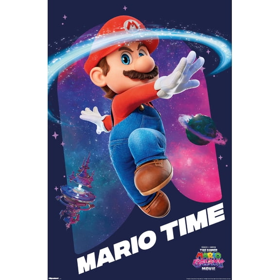 Nintendo The Super Mario Galaxy Movie (2026) - Mario Time Wall Poster, 22.375" x 34"