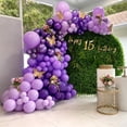 thumbnail image 3 of Kit Arche de Ballons Violets pour Décorations d'Anniversaire et de Fête pour Filles, 3 of 5