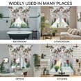 thumbnail image 3 of Christmas Tree Swag Curtains for Kitchen/Bedroom/Living Room, Grey Retro Winter Ball Berry Snowflakes Scalloped Curtains 63 Inch Long, Window Swag Topper Curtains Valances 2 Panels Set 36"x63", 3 of 8