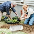 thumbnail image 5 of Bxaolu 3 Packs Inground Composter, Outdoor Farm Compost Bin with Lid for Raised Garden Beds, Reducing Food Waste Composting Systems - White, 5 of 9