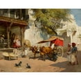 thumbnail image 3 of Edwin Lord Weeks 24x20 Black Modern Framed Museum Art Print Titled - Nautch Girls and Bullock Gharry, Ahmedabad (Gujarat State, India), 3 of 5
