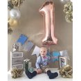 thumbnail image 3 of shiyou-Rose Gold Number 1 Balloon, 40 Inch, 3 of 4