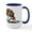 White/Navy Inside, variant on CafePress - Cute Blenheim CKCS Large Mug - 15 oz Ceramic Large White Novelty Mug