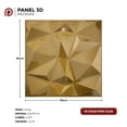thumbnail image 3 of Panel Decorativo 3D DECO PVC 10pz 2.5m2 Texturas S050 ORO, 3 of 4