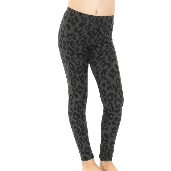Oh So Soft girls Leggings Black cheetah X-Large