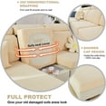 thumbnail image 6 of Sanmadrola Couch Covers Wear-Resistant Universal Sofa Cover, Stretch Couch Cushion Slipcovers Replacement, Anti-Slip L Shape Sofa Covers, Chaise Lounge Slipcover Double Seat Geige, 6 of 7