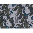 thumbnail image 2 of Zelouf Chester Heather Knit Print  , Sewing, DIY, Crafts Fabric by the Yard, 047 Grey/teal, 50 Yard, 2 of 2