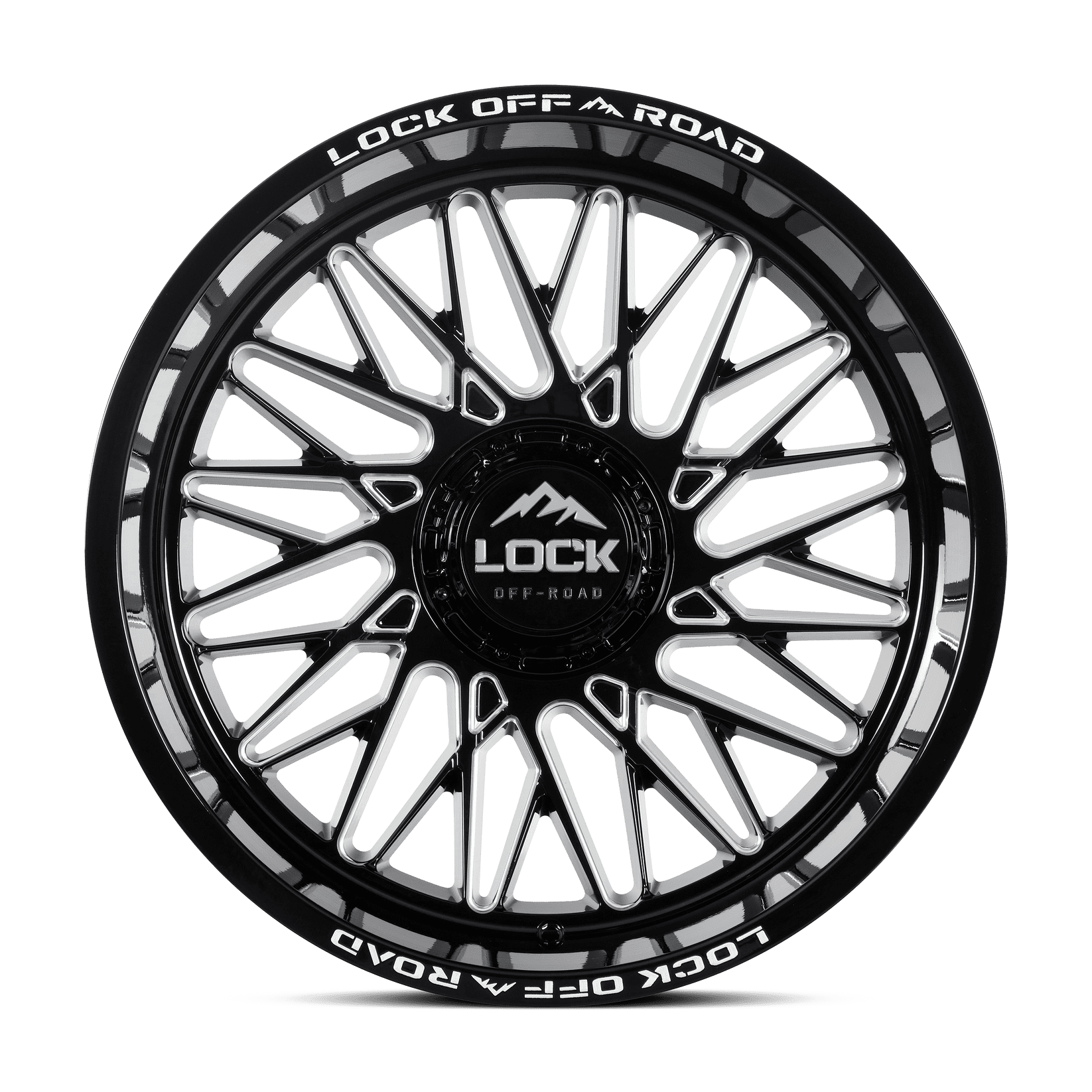 Lock Off-Road Lock Extreme Bandit Gloss Black Milling 10-20
