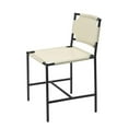 thumbnail image 3 of Jamie Young Co Asher 18" Transitional Leather Dining Chair in White/Black, 3 of 14