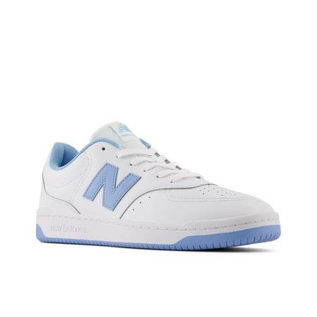 New Balance Men's BB80 V1 Sneaker, White/Light Blue, 7.5