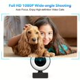 thumbnail image 3 of 1080P Webcam With Ring Light, Microphone. Wire Control Smooth Dimming, Advanced Auto-Focus, Desktop Or Laptop USB Webcam, Meeting Cameras, For Online Video Calling Recording Conferencing Online Classe, 3 of 4