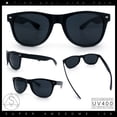 thumbnail image 2 of Mens Iconic Hipster Horn Rim Plastic Sunglasses [Matte Black - Black], 2 of 8