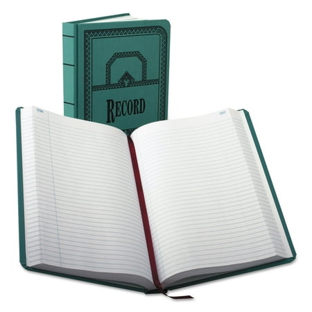Boorum & Pease Account Record Book, Blue Cover, 11.75 x 7.25 Sheets, 500 Sheets/Book