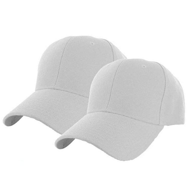 Heiheiup Color Mens Outdoors Summer 2PC Sports Summer Baseball Casual Solid Hat Cap Baseball Caps Tennis Ball Hat
