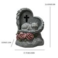 thumbnail image 3 of FYTPOV Cat Dog Memorial Stone with Solar Lights, Sleeping Angel Pet Memorial Gift, Headstone for Cats Dogs or Sympathy Gift, Forever Loved Pet Memorial Tombstone, 3 of 5