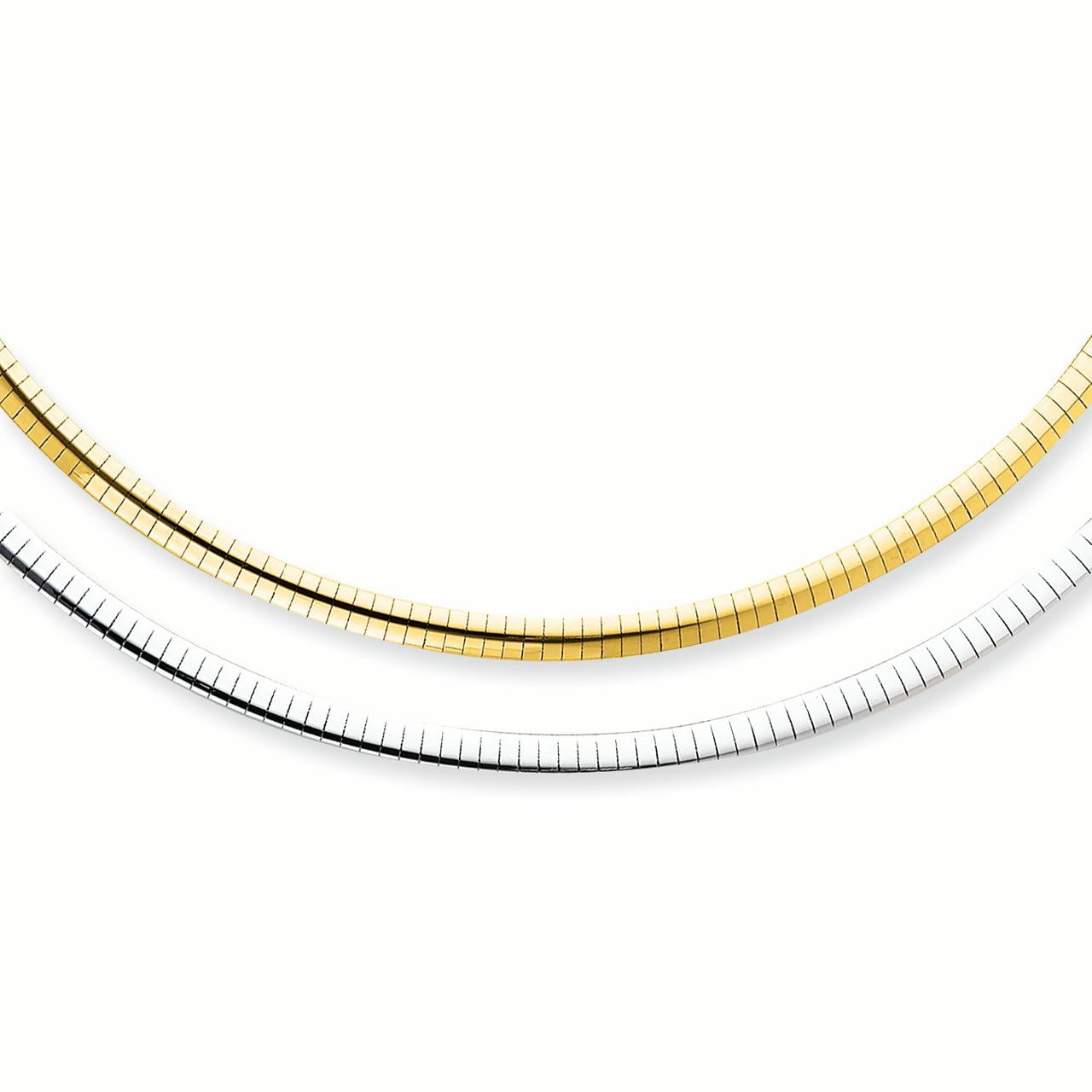 Necklace Omega Gold Jewelry - Walmart.com