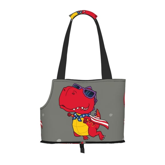 Xecao Dinosaur Super Hero Cartoon for Cat Carrier Small Dog Handbag: The Ideal Travel Companion for Your Pet