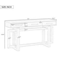 thumbnail image 2 of 57'' Elegant Console Table with Three Drawers, Accent Storage Cabinet Sofa Table, Wood Extra Long Entryway Table for Entryway, Hallway, Living Room, Foyer, Corridor, 2 of 9