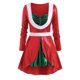 thumbnail image 1 of Tamaño más brillante de la Navidad Colorblock camiseta Rosegal Mangas largas de talla grande, 1 of 5