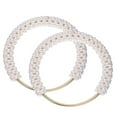 thumbnail image 1 of Uxcell 2Pcs Asa de Bolsa Decorativa de Perlas, Asa de Bolso de Perlas de Imitación para Reemplazo de Clutch de Bolsa Tejida Hecha a Mano para Noche (Blanco), 1 of 6