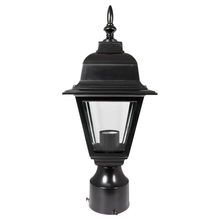 Design House Canterbury 1-Watt 19-in Black Traditional Post Light Design House Canterbury 1-Watt 19-in Black Traditional Post Light