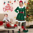 thumbnail image 7 of Festive Christmas Set for Women Santa's Helper Role Play Outfit Elegant Dress for Holiday Parties Performances and Celebrations, 7 of 7