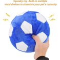 thumbnail image 2 of Interactive Dog Toys Soccer BallPlush Squeaky Dog Toys BallDog Puzzle Toys Football Indoor Outdoor Jolly Ball for Dogs, Dog Balls 7.1in/18cm, 2 of 5