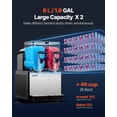 thumbnail image 2 of VEVOR Machine à Slush, Machine Commerciale à Slush 6 L/1,6 Gal x 2 Réservoirs, Machine à Boissons Glacées avec Autonettoyage, Machine à Margarita, 2 of 9