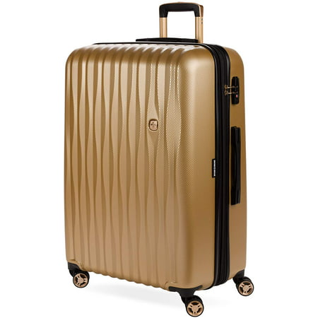 Swiss Gear Energie Hardside Polycarbonate Spinner Luggage w/ Internal Zippered And Two Cinched Front Pockets