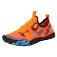 thumbnail image 3 of Ymyiu Baby Sock Shoes Toddler Water Shoes for Kids Boys Girls，Swim Quick Dry Aqua Socks Little Kid Baby Youth Children Non-Slip for Beach Pool Outdoor Sports Walking Size 2.5(Orange, Big Kids 2.5), 3 of 9