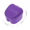 thumbnail image 4 of Unique Bargains 1 Pc Braces Box with Strainer Portable Braces Storage Box Purple, 4 of 5